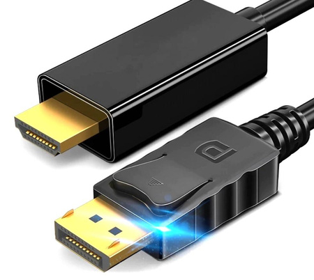 Kabel Przewód Displayport do HDMI 4k DP-HDMI 1m