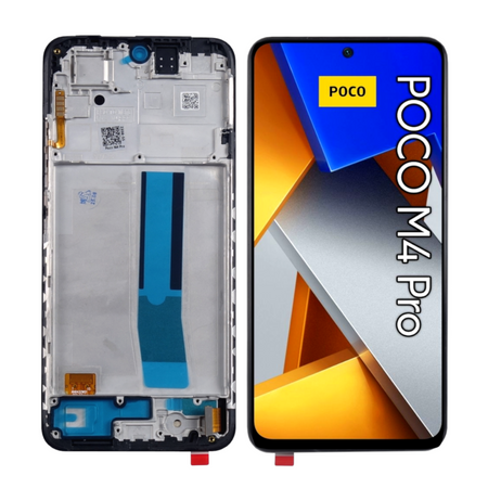 Wyświetlacz Ekran dotykowy OLED do Xiaomi Poco M4 Pro 4G Ramka Czarna