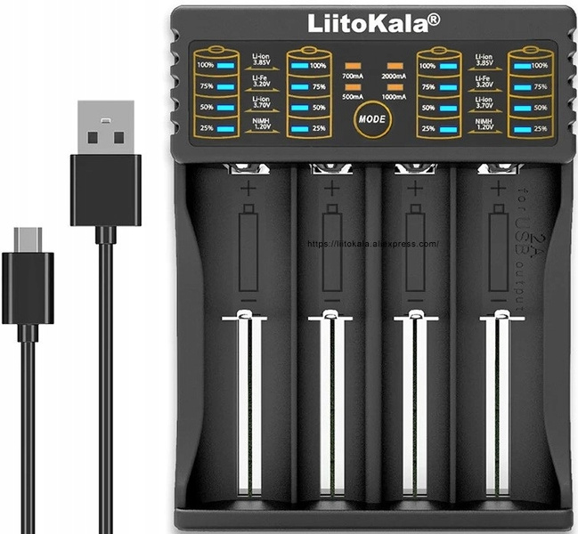 Ładowarka do baterii akumulatorów AA AAA 26650 18650 LiitoKala Lii-402