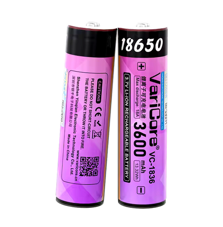Akumulator bateria ogniwo VariCore VC-1836 Plus 18650 Li-ion 3.7V 3600mAh