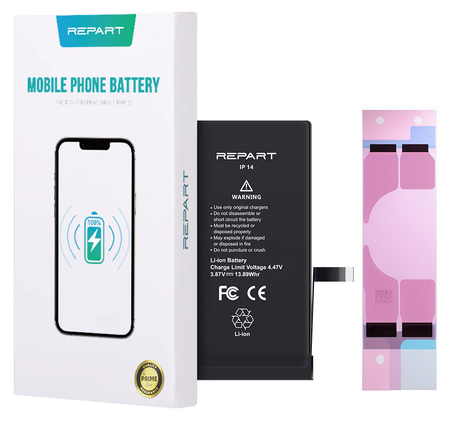 ZESTAW Bateria Akumulator do Apple iPhone 14 Zwiększona pojemność 3590mAh REPART + narzędzia + uszczelka pod ekran