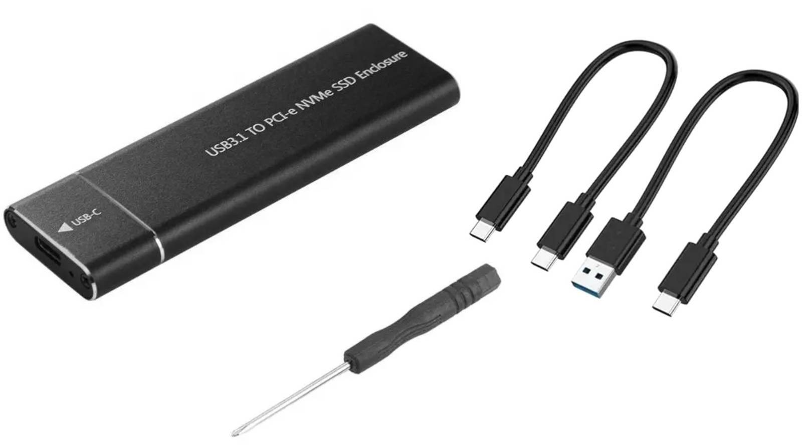 Obudowa na dysk M.2 NVME PCIE USB-C 3.1 Kieszeń M2