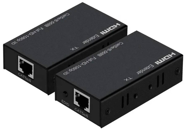 Przedłużacz Extender HDMI do LAN RJ45 Dual CHIP 60m