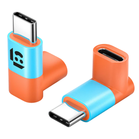 2x Kątowe Złącze USB-C JSAUX 90° Stopni do Steam Deck Rog Ally Switch PS5