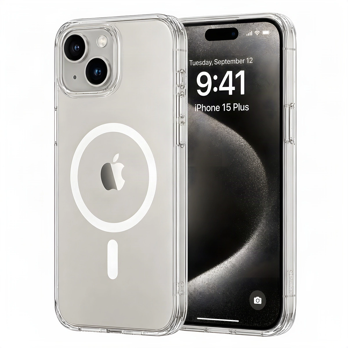 Etui Plecki Bezbarwne Magnetyczne MagSafe do Apple iPhone 15 Plus Clear Case