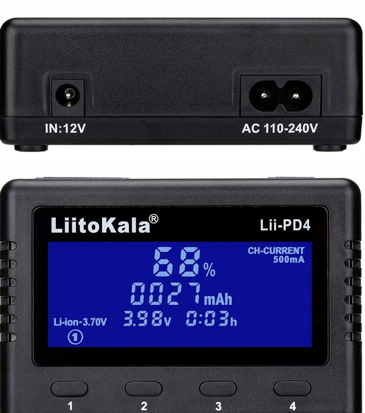 Ładowarka uniwersalna do baterii akumulatorów 18650 18490 LiitoKala Lii-PD4