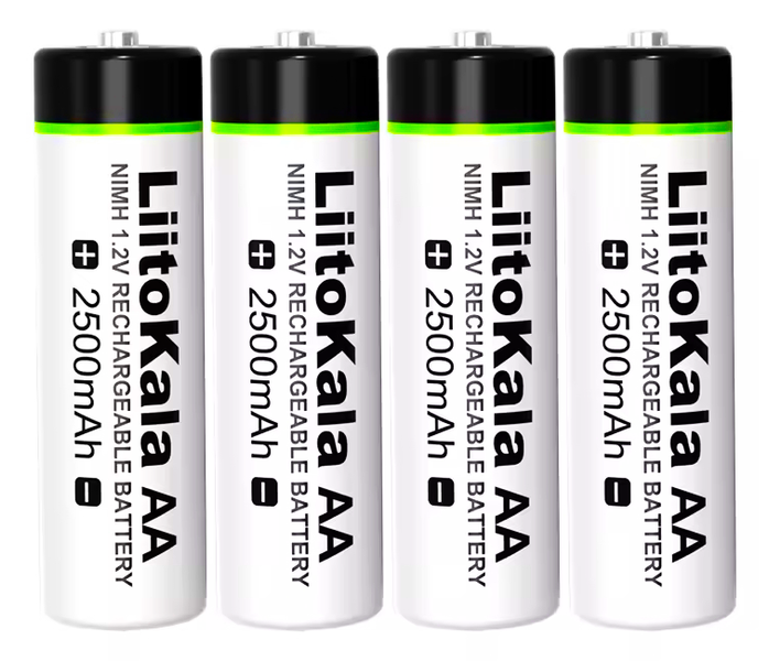 Akumulator akumulatorki Baterie LiitoKala AA R6 1.2V 2500mAh Ni-MH 4 szt.