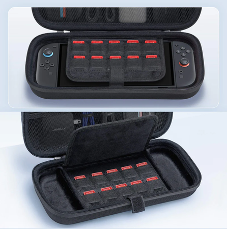 Przenośne Etui Mega Carry Case JSAUX do konsoli Nintendo Switch 2 Czarne