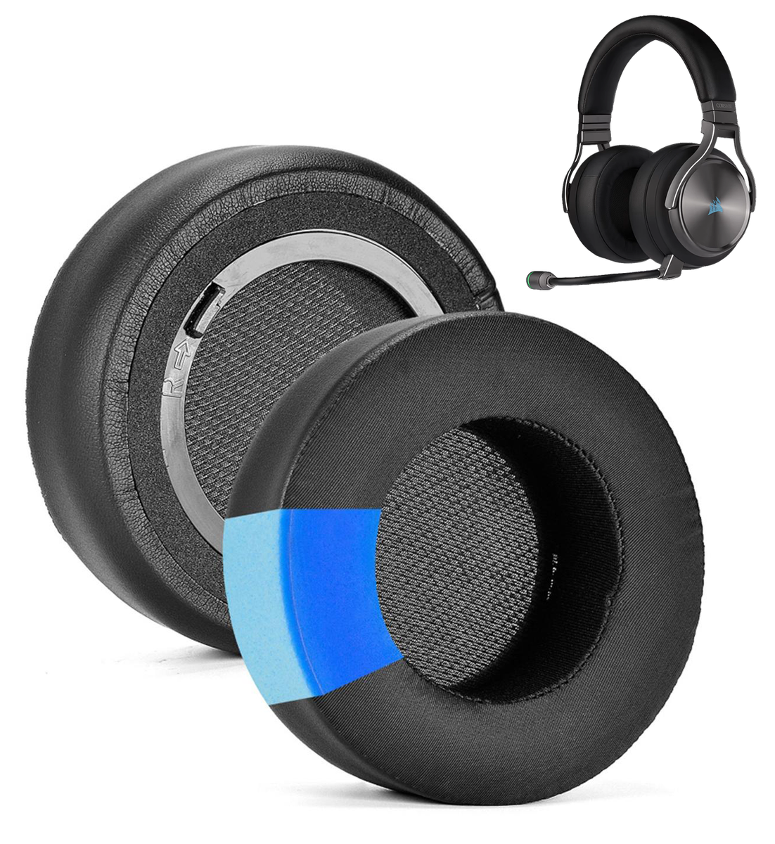 Nauszniki Pady Gąbki do Corsair Virtuoso RGB WIRELESS ŻELOWE WYPEŁNIENIE