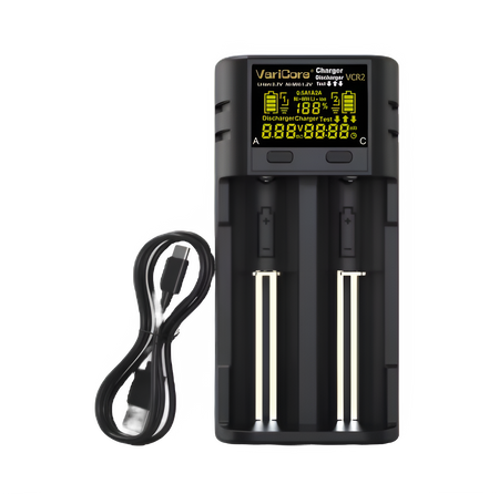 Ładowarka VariCore VCR2-5V 2A-EU do akumulatorów AA AAA 18650 21700 26700