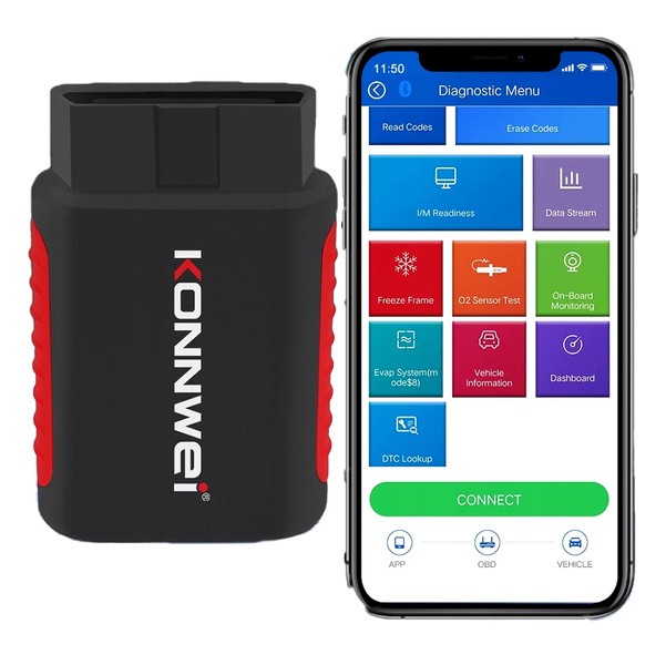 Interfejs Diagnostyczny KONNWEI KDIAG OBD2 Bluetooth BT Android iOS PL