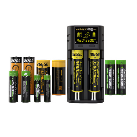 Ładowarka VariCore VCR2-5V 2A-EU do akumulatorów AA AAA 18650 21700 26700