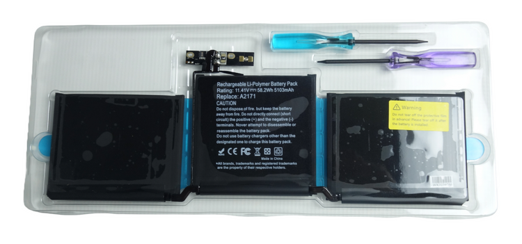 Bateria do Apple Macbook Pro 13 A2159 A2338 M1 2019 MYDA2L 5103mAh Oryginalny TI