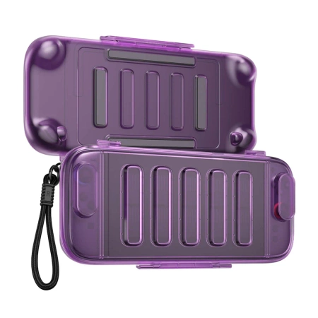 Obudowa Antywstrząsowa Etui Futerał JSAUX do NINTENDO SWITCH 2 - Fioletowa