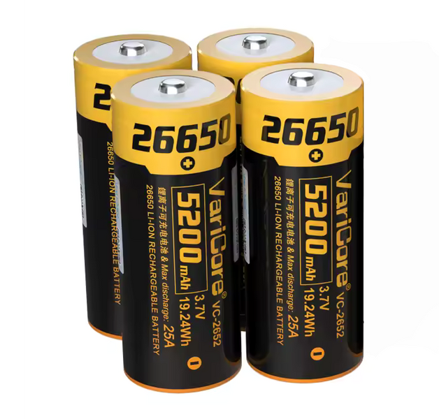 Akumulator bateria ogniwo VariCore VC-2652 Plus 26650 Li-ion 3.7V 5200mAh