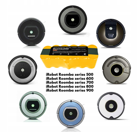 Bateria Akumulator do iRobot Roomba seria 500 600 700 800 900 5000mAh Ni-MH
