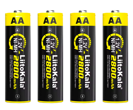 Akumulator akumulatorki Baterie LiitoKala AA R6 1.2V 2800mAh Ni-MH 4 szt.