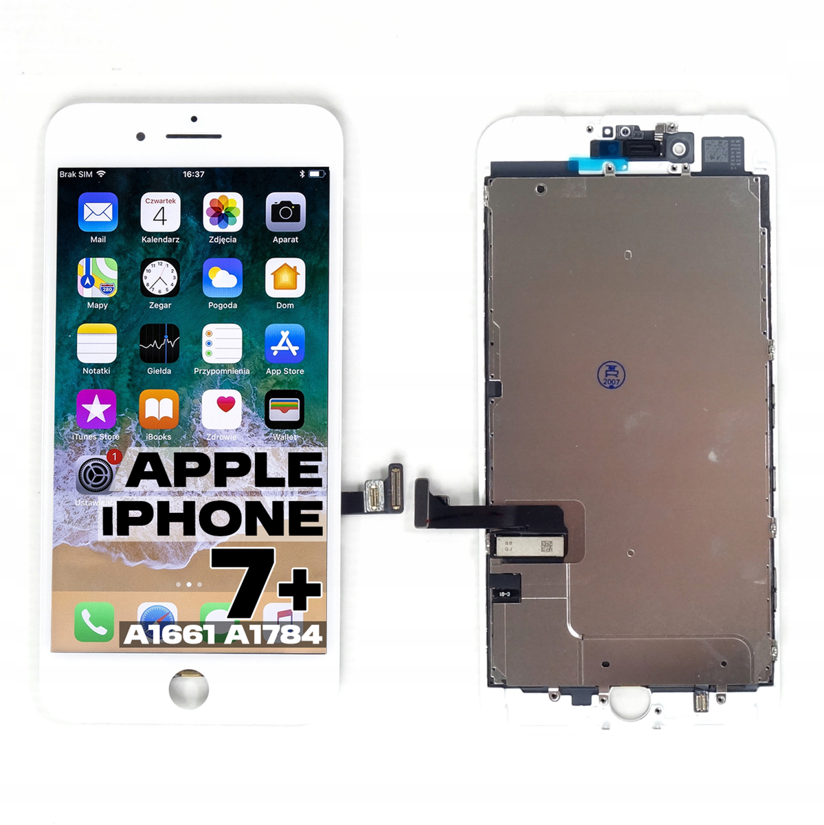 Wyświetlacz PREMIUM do Apple do iPhone 7 Plus biały