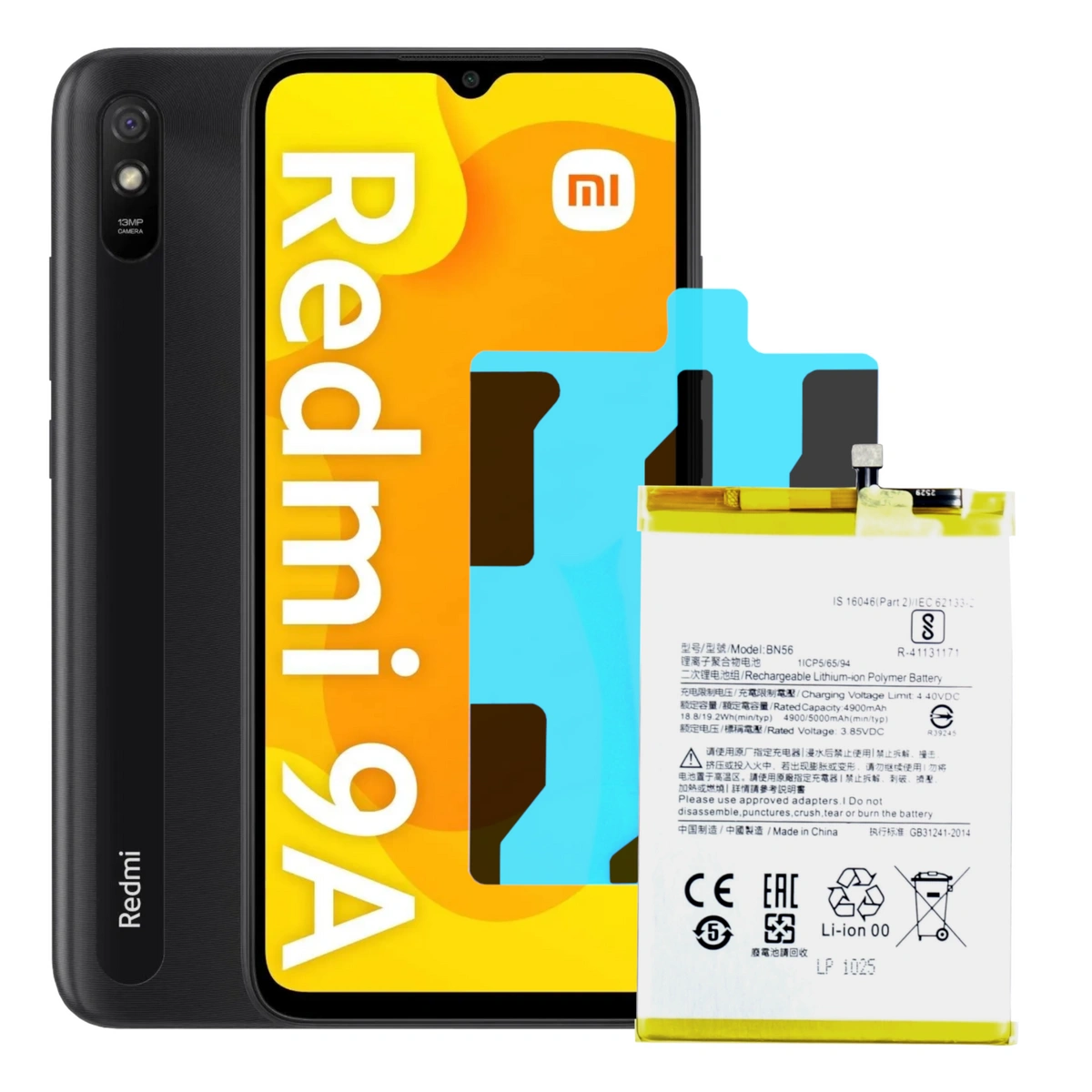 Bateria do Xiaomi Redmi 9A / Xiaomi Poco M2 Pro / Redmi A1 BN56 4900 mAh
