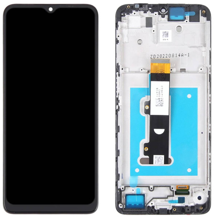 Oryginalny wyświetlacz LCD + ekran dotykowy Motorola Moto E22 E22i (Regenerowany) Ramka czarna