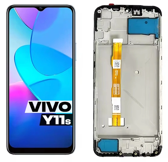 Oryginalny wyświetlacz LCD Ekran dotyk Digitizer do VIVO Y11s V2028 z Ramką