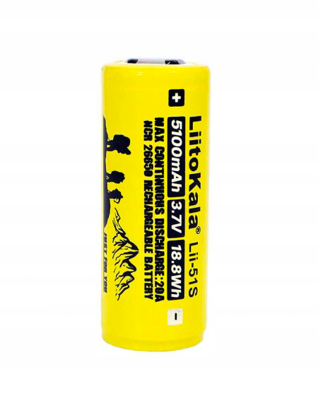 Akumulator bateria ogniwo LiitoKala Lii-51S 3.7 V 5100 mAh 26650