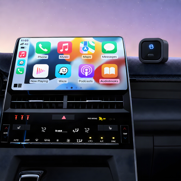 Bezprzewodowy Adapter TB NANO USB-A BT 5.4 WiFi dla Apple CarPlay Android Auto