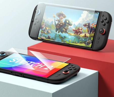 Szkło hartowane ochronne anty-odblaskowe 9H JSAUX 2szt do NINTENDO SWITCH 2