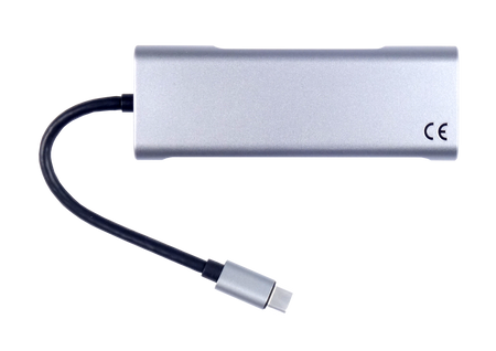 Stacja Dokująca 9w1 HUB USB 3.0 HDMI Power Delivery 100W 4K 60Hz Przycisk