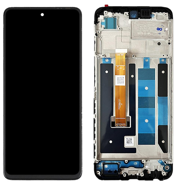 Oryginalny wyświetlacz + ekran dotykowy do Realme C55 RMX3710 Ramka