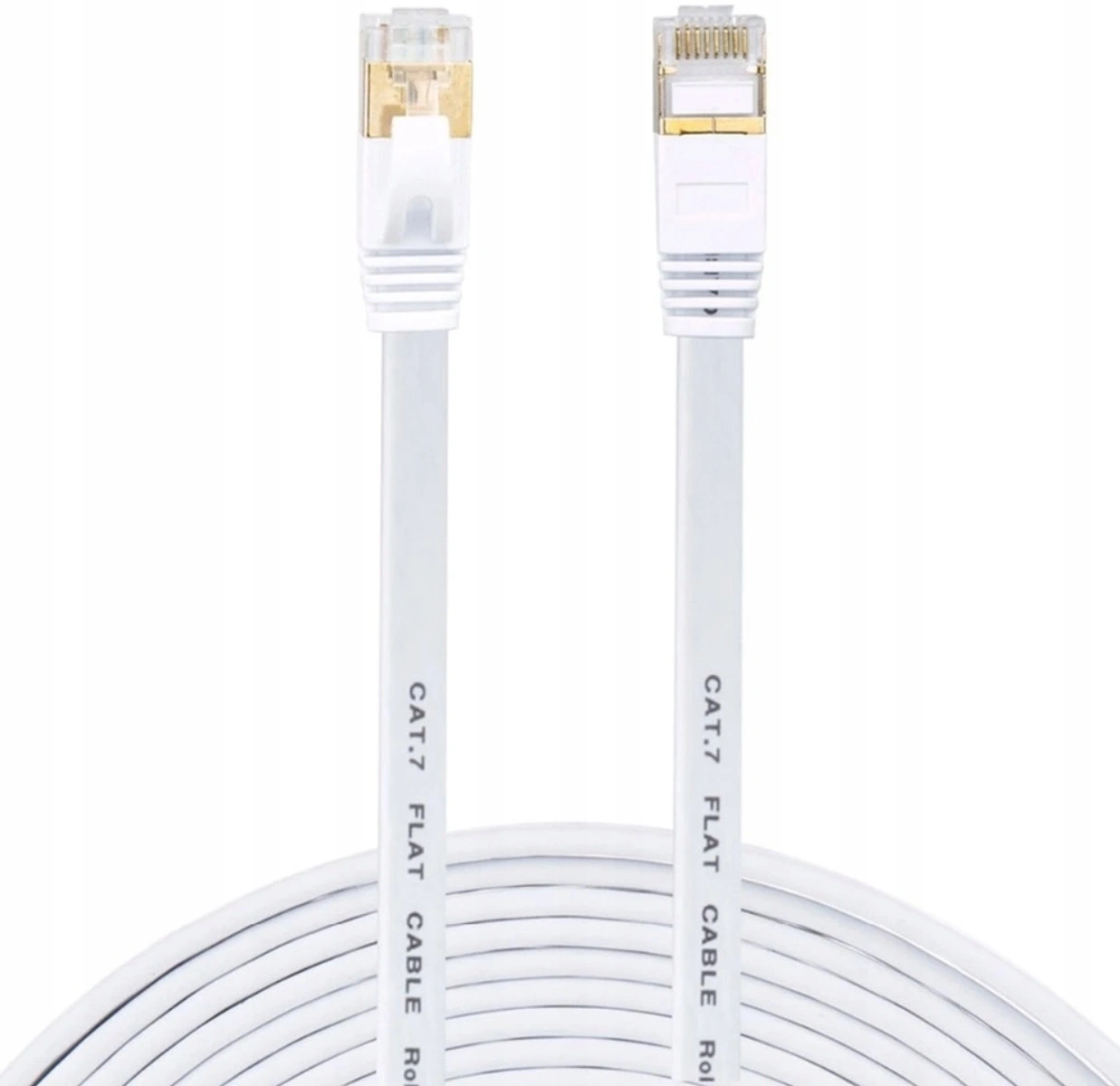 Kabel sieciowy LAN Ethernet płaski SFTP CAT7 15m