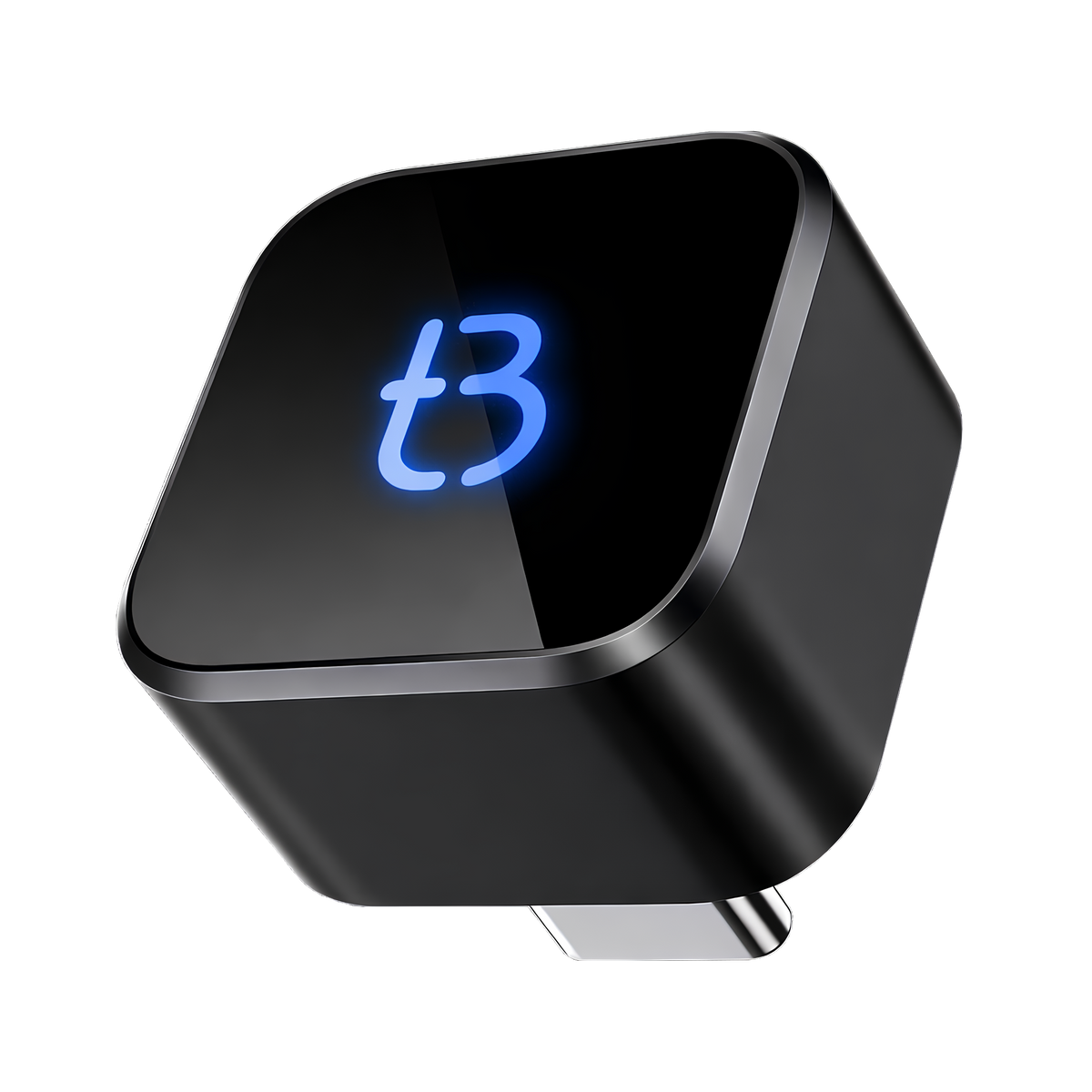 Bezprzewodowy Adapter Tradebit TB CUBE USB-C CarPlay / Android Auto Czarny
