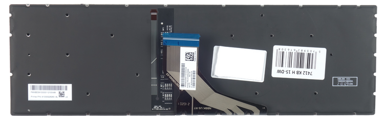 Klawiatura do laptopa HP 15-DA 15-DB 15-DW Srebrna LED QWERTY US