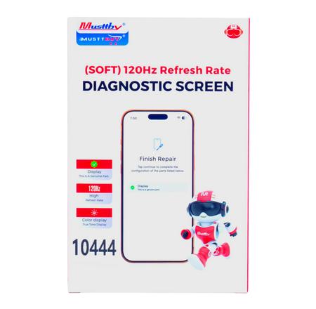 Wyświetlacz do Apple iPhone 16 120Hz z taśmą Proximity Sensor Diagnostic