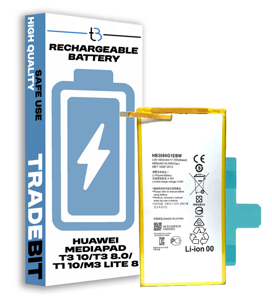 Bateria do Huawei MediaPad T3 10/T3 8.0/T1 10/M3 Lite 8 4650mAh + Klej