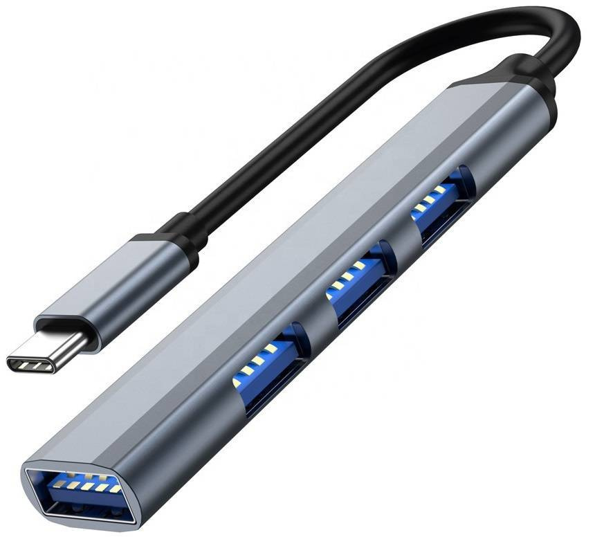 HUB Adapter USB-C 4x USB 3.0 Replikator portów rozgałęźnik OTG