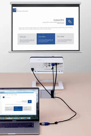 Adapter USB-C 3.1 do VGA D-Sub FullHD 1080p 60Hz typ C konwerter przejściówka