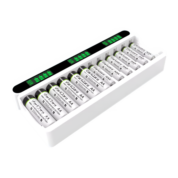 Ładowarka do Akumulatorów 12-kanałowa VariCore VC12+ do AA AAA Ni-MH Ni-CD