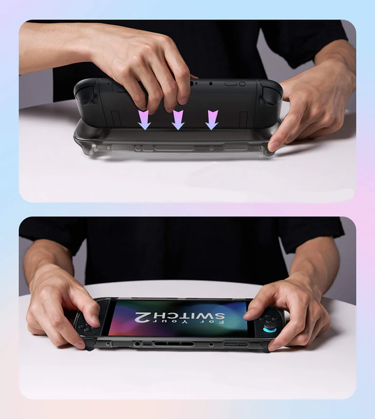 Etui ochronne TPU Czarna Nakładka Case JSAUX do konsoli Nintendo Switch 2