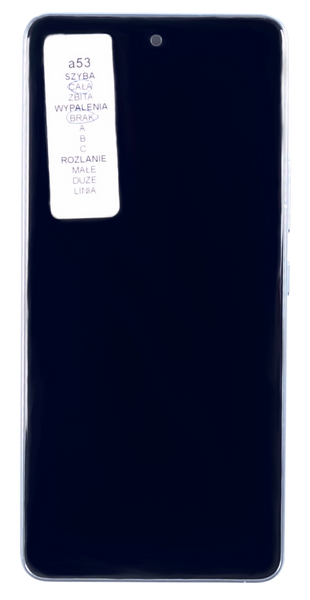 Oryginalny wyświetlacz do Samsung Galaxy A53 SM-A536 Demontaż Ramka Srebrna