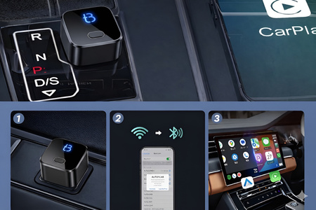 Adapter bezprzewodowy Android Auto i Carplay Tradebit TB CUBE PRO BT 5.4 WiFi 6