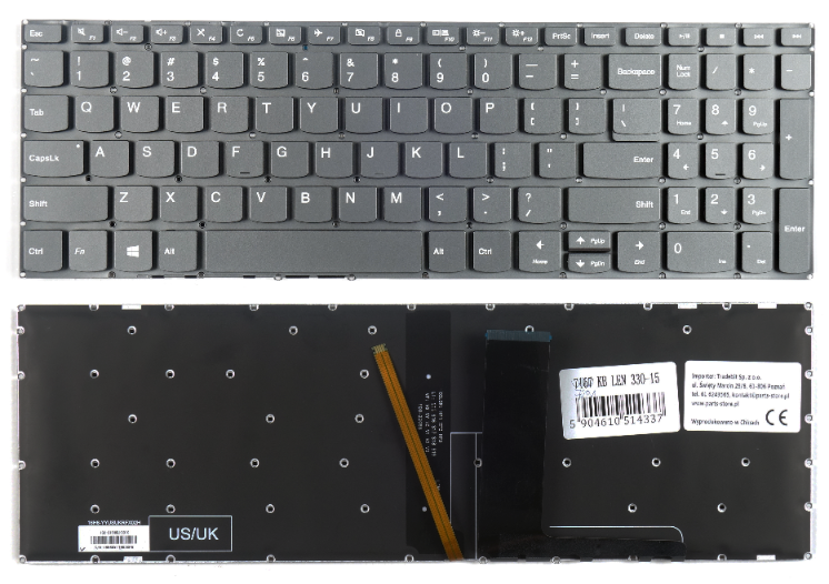 Klawiatura Lenovo Ideapad 320-15IKB 320-15ISK LED