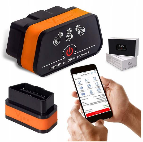 Interfejs diagnostyczny Vgate iCar2 ELM327 OBD2 PL Bluetooth JĘZYK POLSKI