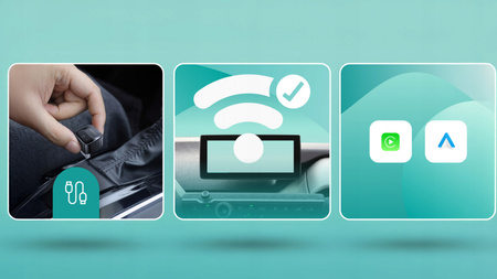 Adapter do Apple CarPlay Android Auto WiFI 6 BT 5.4 Ottocast Mini Core