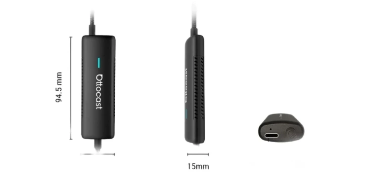 Bezprzewodowy Adapter Samochodowy Ottocast Mirror Touch dla Apple CarPlay