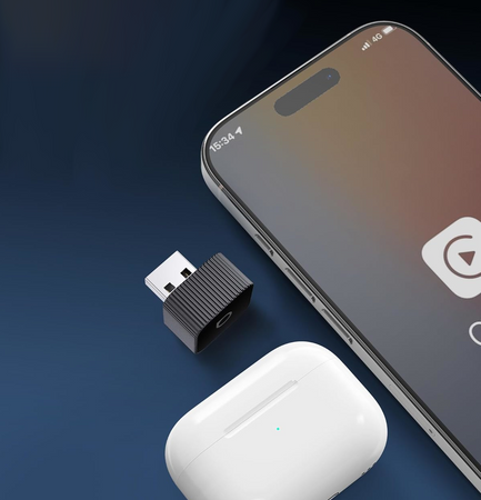 Bezprzewodowy Adapter Ottocast Mini Cube CarPlay / Android Auto Czarny