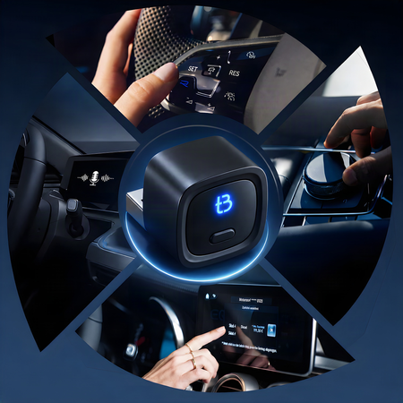 Bezprzewodowy Adapter TB NANO USB-A BT 5.4 WiFi dla Apple CarPlay Android Auto