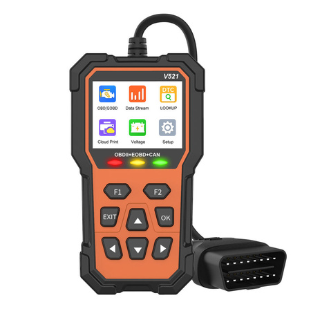 Tester Diagnostyczny Skaner Wykrywanie Błędów Samochodu OBD2 LCD MENU PL