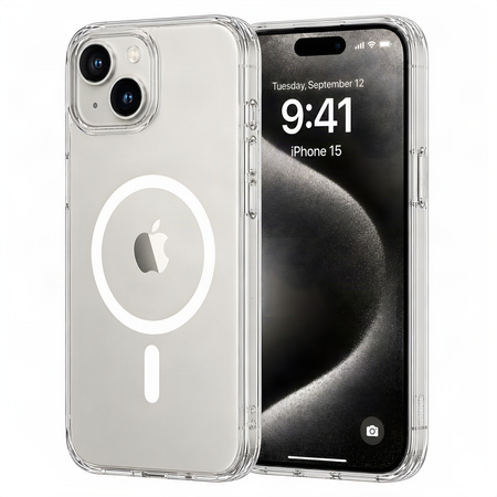 Etui Plecki Bezbarwne Magnetyczne MagSafe do Apple iPhone 15 Clear Case