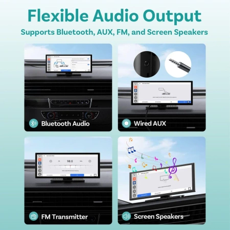 Wyświetlacz Monitor samochodowy Ottocast 11,4" Apple Carplay Android Auto